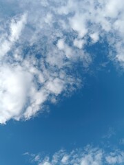 blue sky with clouds