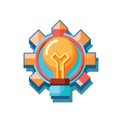unique, minimal, 3d, idea icon, idea logo, vector files