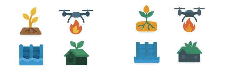 Drones assisting in environmental monitoring and disaster response efforts