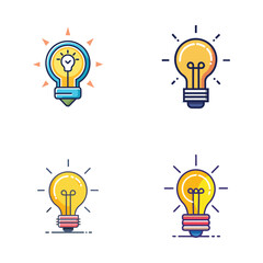 unique, minimal, 3d, idea icon, idea logo, vector files