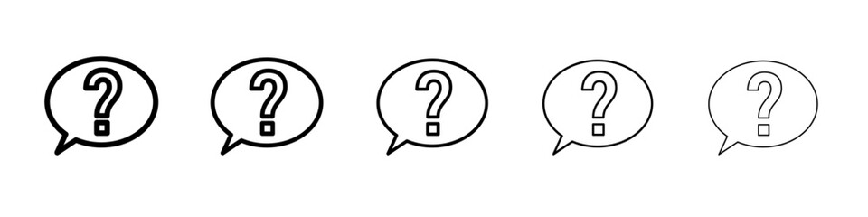 question icon simple isolated vector sign