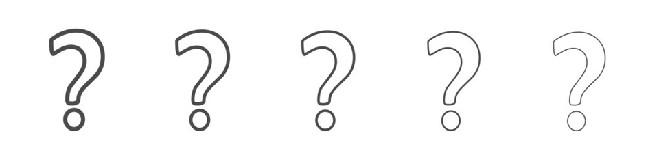 Naklejka premium question mark icon simple isolated vector sign