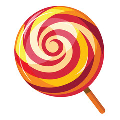 Swirled oval lollipop