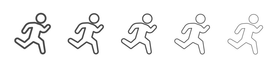 run icon simple isolated vector sign
