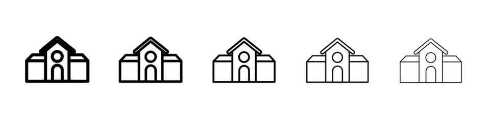 school icon simple isolated vector sign