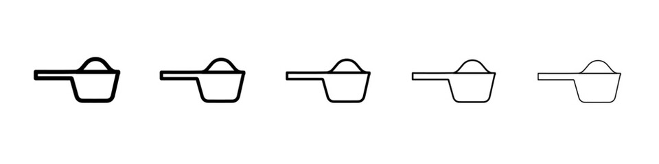 scoop icon simple isolated vector sign