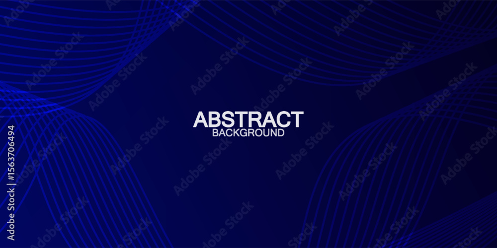 Poster abstract blue waves geometric background. modern background design. gradient color. fluid shapes com