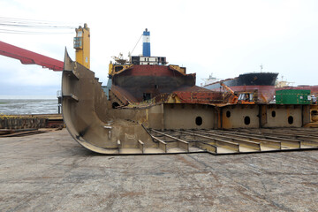Inside of ship recycling industry of Bangladesh.This industry has made markable contributions to...