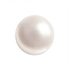 Single White Pearl Close Up