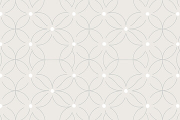 Fototapeta premium Minimalist glowing petal loop pattern on light cream background