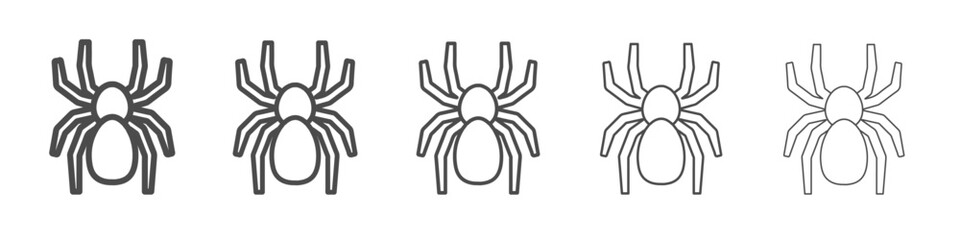 spider icon simple isolated vector sign