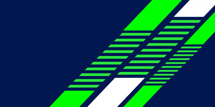 Abstract blue banner design vector, dynamic sporty horizontal background template for media promotion or web banner