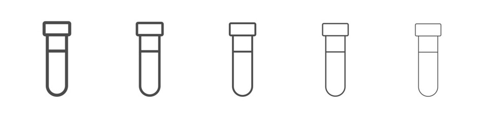 tets tube icon simple isolated vector sign