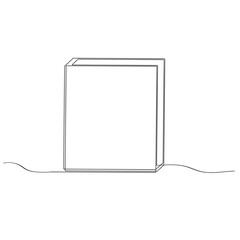 Opened book with flying page in one continuous line drawing. Education study and knowledge library concept in simple linear style. Editable stroke. Doodle vector illustration