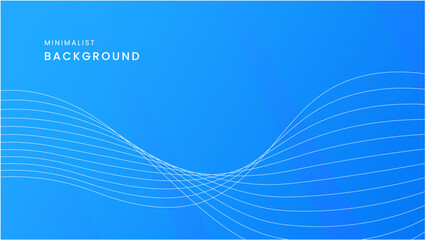 Abstract minimalist background design with flowing, light blue lines.