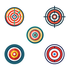 unique minimal target icon target logo target vector files