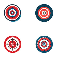 unique minimal target icon target logo target vector files