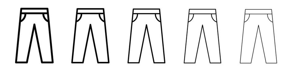 trousers icon simple isolated vector sign