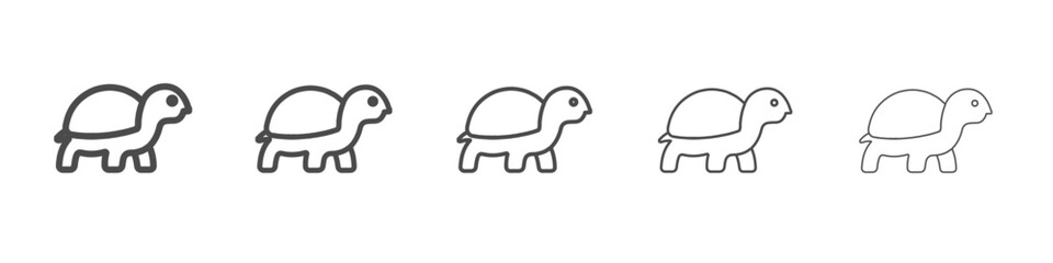 turtle icon simple isolated vector sign
