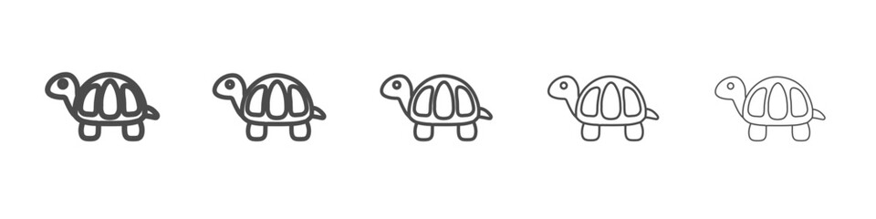 turtle icon simple isolated vector sign