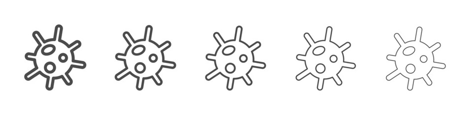 Obraz premium virus icon simple isolated vector sign