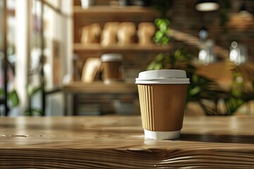 High Definition Image of Coffee Cup in Coffee Shop