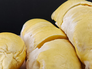 fresh organic durian on plate