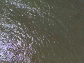 Brown ocean water surface