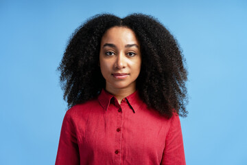 Confident Woman with Natural Curly Hair
