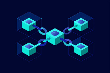 Obraz premium abstract network background