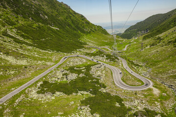 Transfăgărășan Winding Road Through the Carpathian Mountains – Spectacular Romanian Mountain...