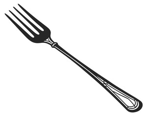 fork isolated on white