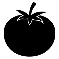 vector illustration of a tomato