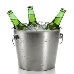 champagne bottle and glass