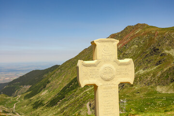 Stone Cross at Balea Lake – Spiritual Landmark in the Romanian Carpathians