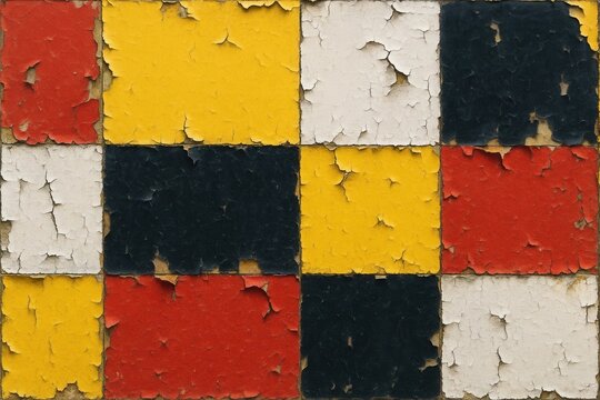 a close up of a piece of paper with peeling paint on it