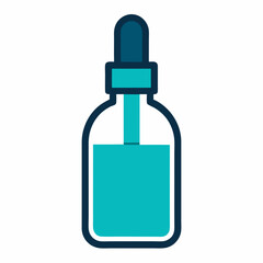 Bio-Active Ingredient Icon Vector | Generative AI & Linocut Silhouette Design