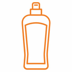 Natural Sunscreen Vector | Generative AI Outline & Linocut Silhouette Design