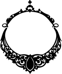 Necklace Silhouette Vector Set, Elegant Necklace Vector Art, Fashion Necklace Silhouette Design, Jewelry Necklace Outline Vector, Pendant Necklace Silhouette Pack, Stylish Necklace Vector Collection, 