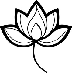Lily Silhouette Vector Art,
Minimal Lily Flower Silhouette