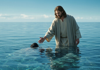 Jesus saving me from drowning
