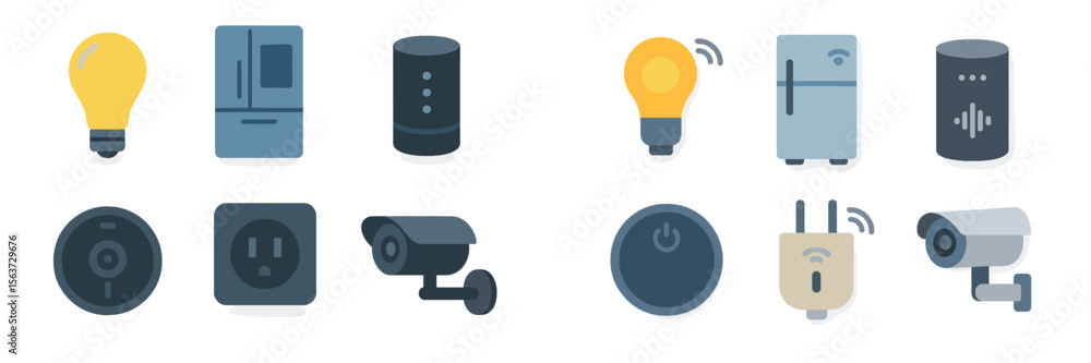 Aufkleber smart home devices and appliances designed for increased convenience and connectivity in modern livi