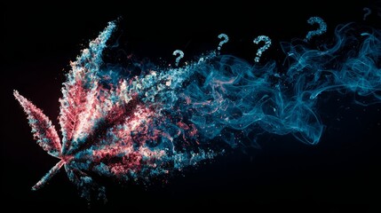 Obraz premium Green palm leaf crown adorned with golden ribbons, symbolizing Saudi National Day.