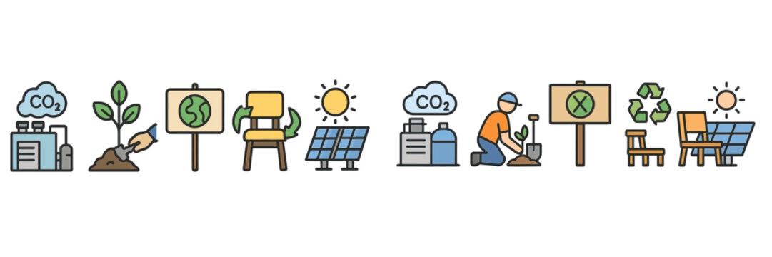 Eco-friendly actions promote sustainability and combat climate change through several initiatives and projects