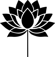 Water Lily Silhouette Vector Art, Water Lily Shadow Art Design, Water Lily Silhouette Illustration, Water Lily Floral Silhouette Vector, Water Lily Black Outline Vector, Water Lily Bloom Silhouette Ar