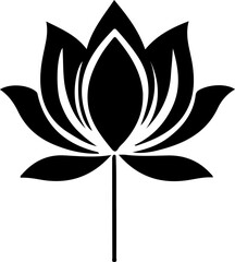 Water Lily Silhouette Vector Art, Water Lily Shadow Art Design, Water Lily Silhouette Illustration, Water Lily Floral Silhouette Vector, Water Lily Black Outline Vector, Water Lily Bloom Silhouette Ar