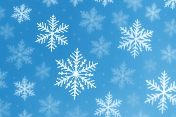 snowflakes on a blue background