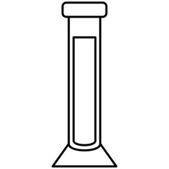 graduated cylinder. measuring cylinder laboratory equipment
