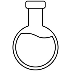 laboratory flask vector icon