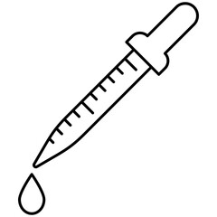 pipette laboratory equipment icon vector